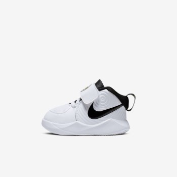 Nike Team Hustle D 9 - Babe Kosárlabda Cipő - Fehér/Fekete